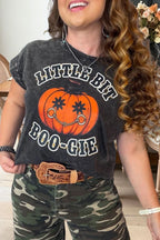 Little Bit Boo-Gie Halloween Graphic Tee