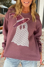 Witch Hat Ghost Graphic Sweatshirt