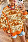Halloween Graphic Printed Sweatshirt