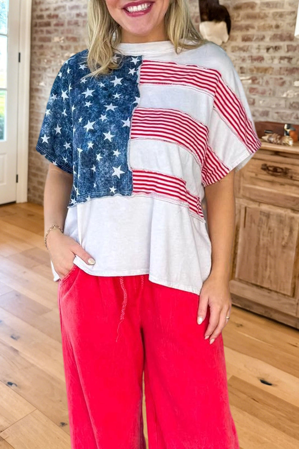 USA Flag Stars Stripes Tee