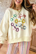 Equestrian Graphic Crew Sweatshirt
