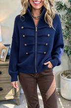Women's Zip Front Knit Cardigan