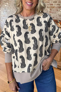 Cheetah Print Crewneck Sweatshirt