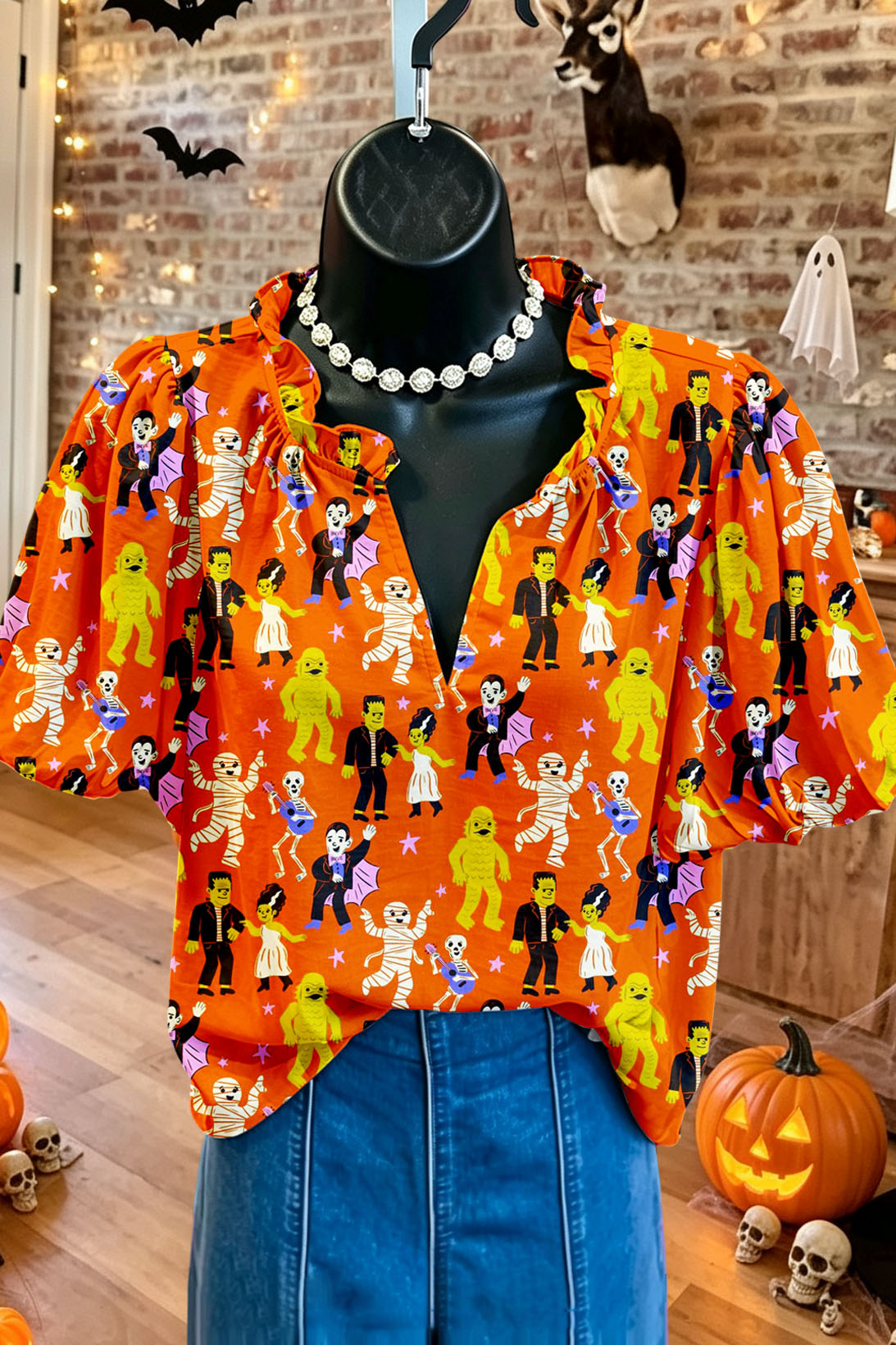 Halloween Spooky Characters Blouse