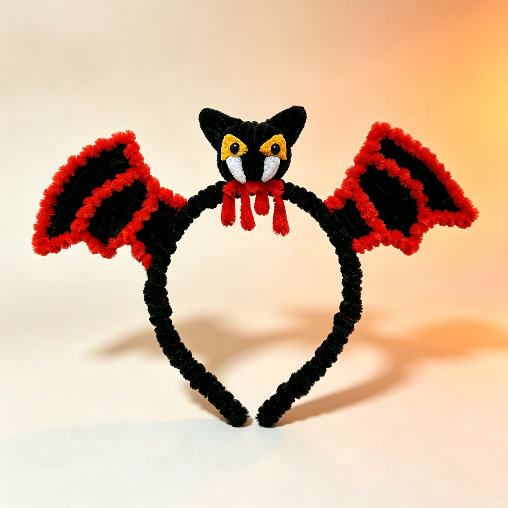 Handmade Halloween Pipe Cleaner Headband
