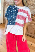 USA Flag Stars Stripes Tee