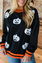 Halloween Pumpkin Pattern Sweater