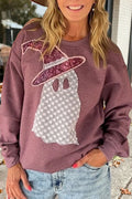 Witch Hat Ghost Graphic Sweatshirt