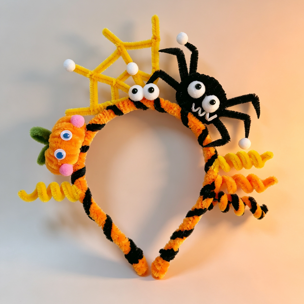 Handmade Halloween Pipe Cleaner Headband