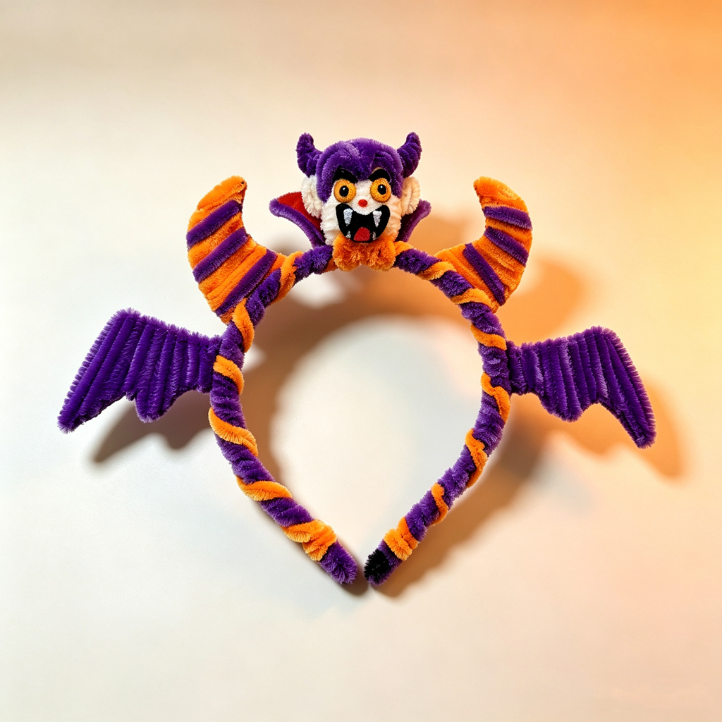 Handmade Halloween Pipe Cleaner Headband