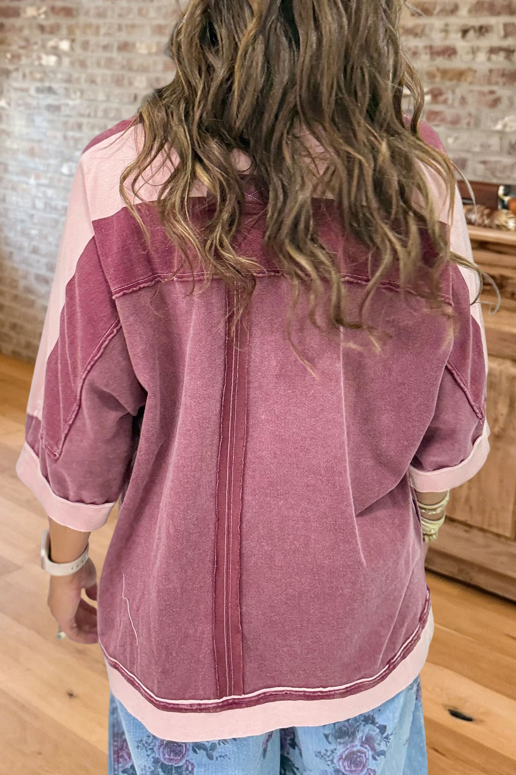 Causal Striped Pocket Sweatshirt