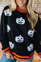 Halloween Pumpkin Pattern Sweater