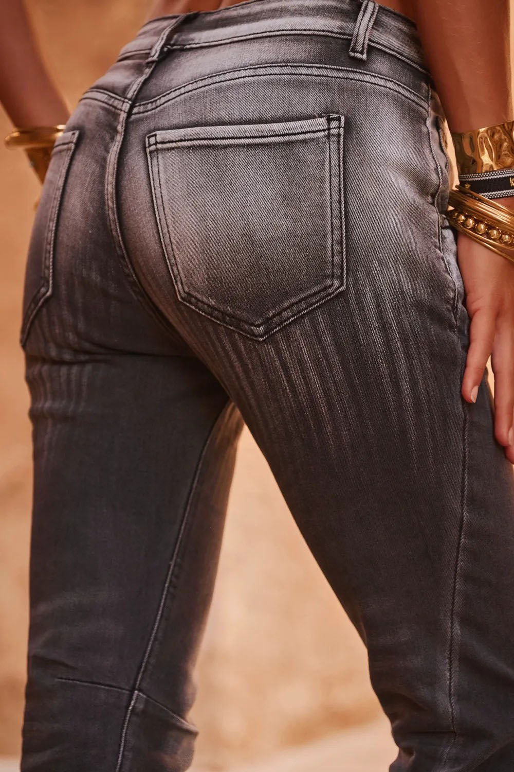 Washed Slim Fit Denim Jeans