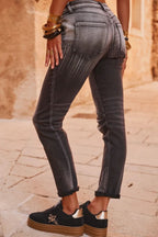 Washed Slim Fit Denim Jeans