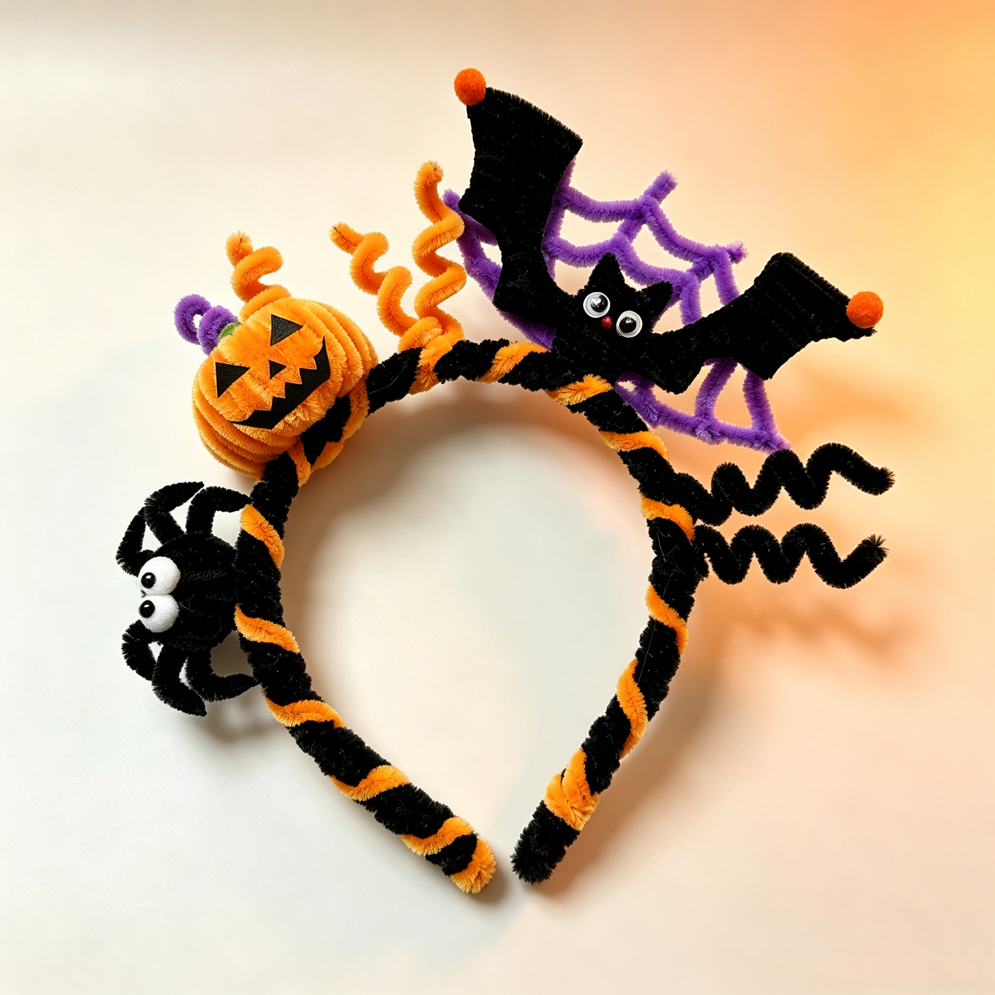 Handmade Halloween Pipe Cleaner Headband