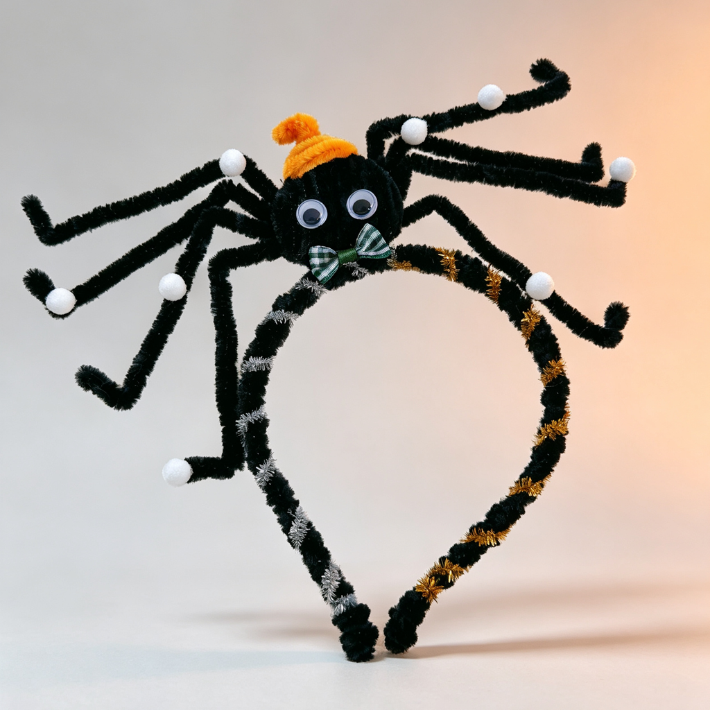 Handmade Halloween Pipe Cleaner Headband