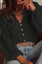 Crochet Lace Button-Down Shirt