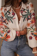 Floral Print Button-Down Shirt