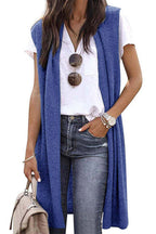 Chic Longline Open Front Knit Vest