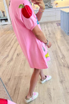 Back-to-School Print Polo Dress