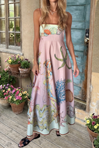 Sea World Print Cami Maxi Dress