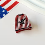 Patriotic Glitter Mini Hair Claw Clips