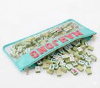 Clear Mahjong Tile Bag with Chenille Patches
