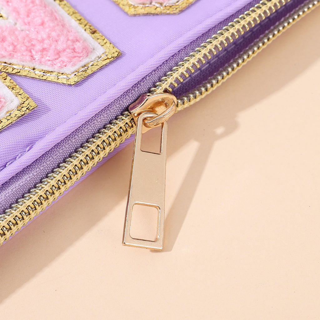 Clear Mahjong Tile Bag with Chenille Patches