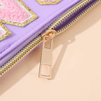 Clear Mahjong Tile Bag with Chenille Patches