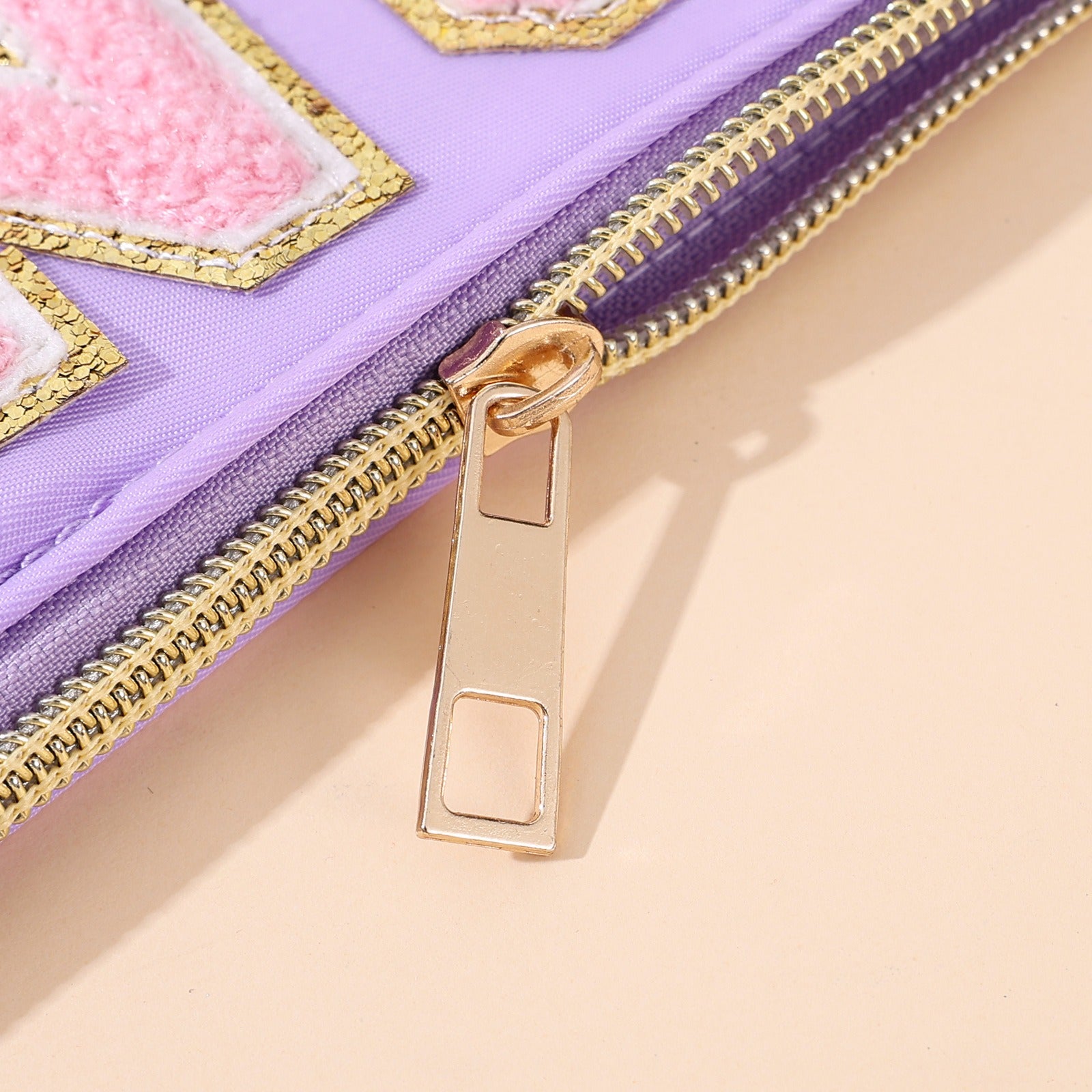 Clear Mahjong Tile Bag with Chenille Patches