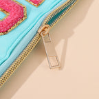 Clear Mahjong Tile Bag with Chenille Patches