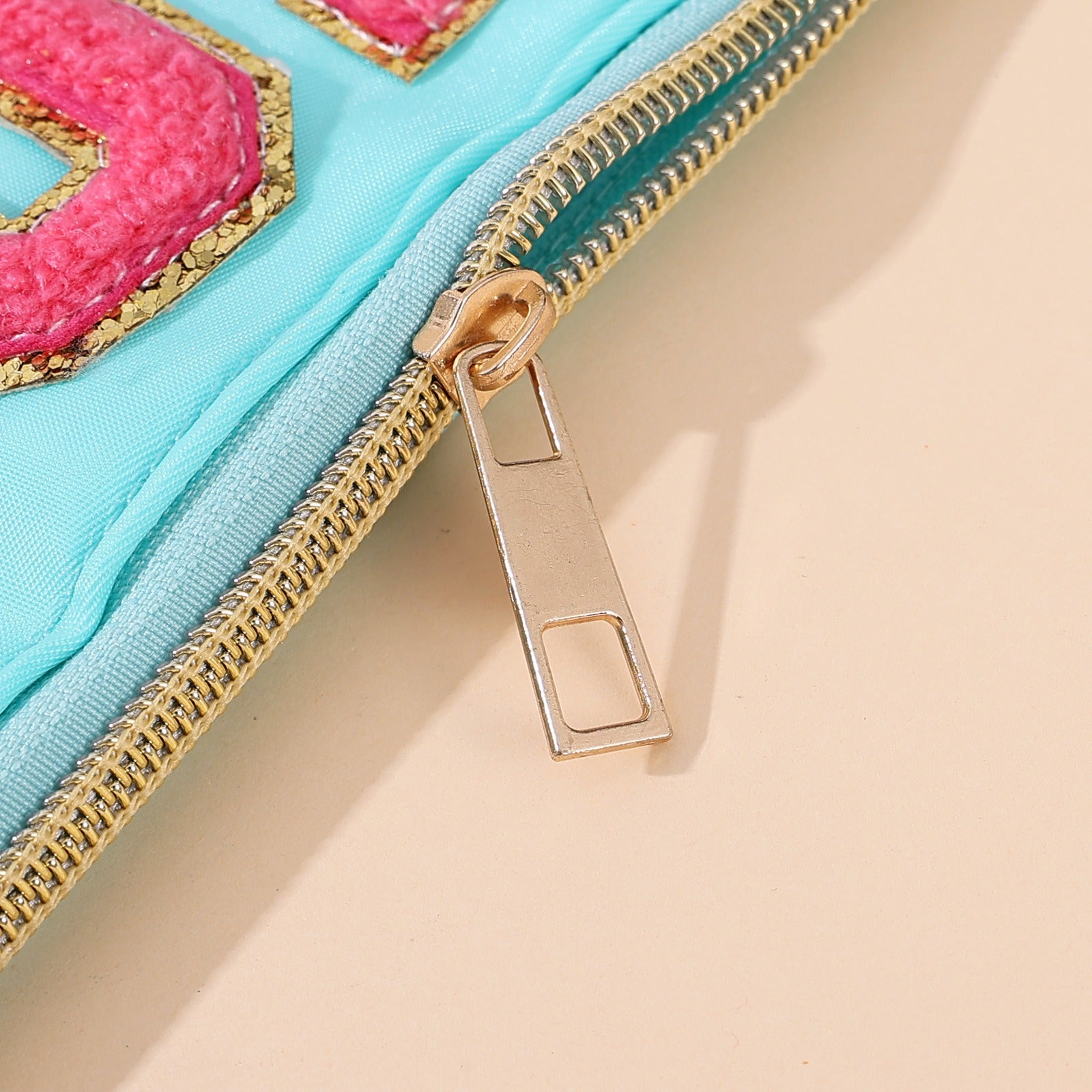 Clear Mahjong Tile Bag with Chenille Patches
