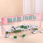 Clear Mahjong Tile Bag with Chenille Patches