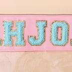 Clear Mahjong Tile Bag with Chenille Patches