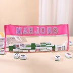 Clear Mahjong Tile Bag with Chenille Patches
