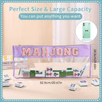 Clear Mahjong Tile Bag with Chenille Patches