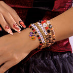 Spooky Halloween Beaded Bracelet Set