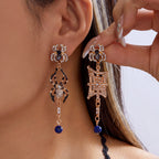 Halloween Pumpkin Dangle Drop Earrings