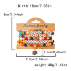 Spooky Halloween Beaded Bracelet Set