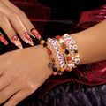 Spooky Halloween Beaded Bracelet Set
