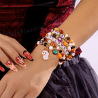 Spooky Halloween Beaded Bracelet Set