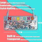 Clear Mahjong Tote with Shoulder Straps