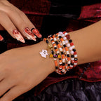 Spooky Halloween Beaded Bracelet Set