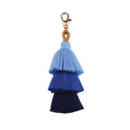 Boho Color Block Tiered Tassel Earrings