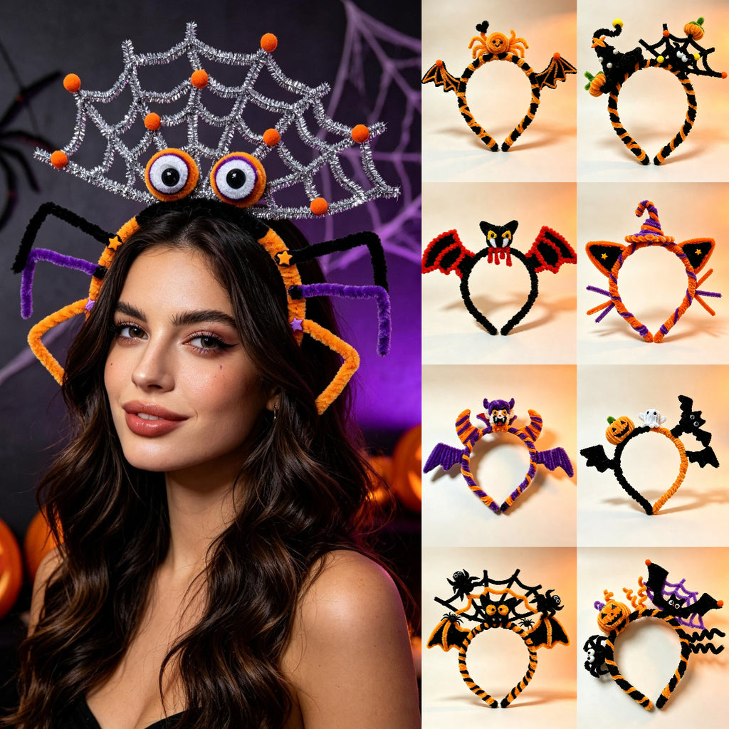 Handmade Halloween Pipe Cleaner Headband